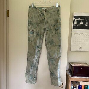 by Anthropologie The Wanderer Cotton/Linen Camo Cargo Chino Pants, Size 27